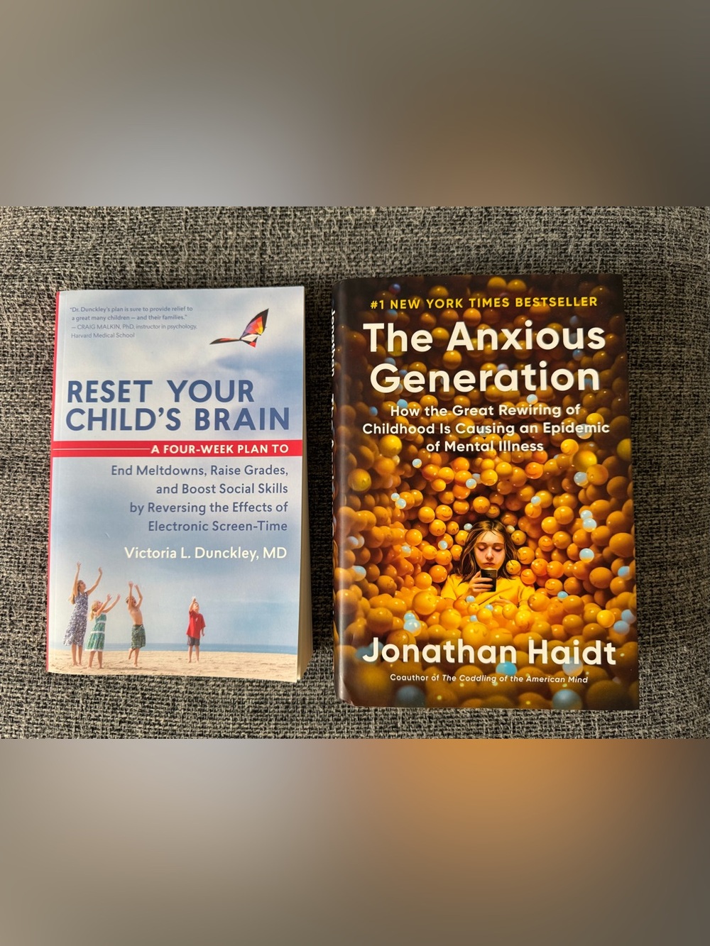 Book Bundle: Anxious Generation and Reset Your Child’s Brain